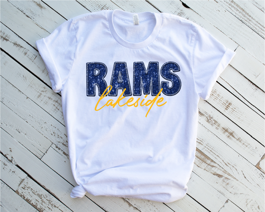 Lakeside Rams Faux Sequins