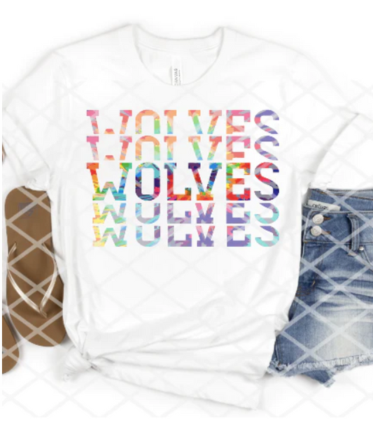 Wolves Color Split Stack