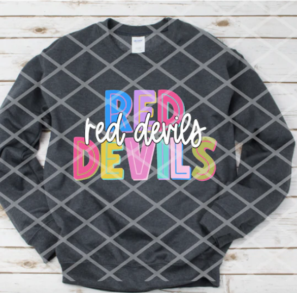 Red Devils Color Block