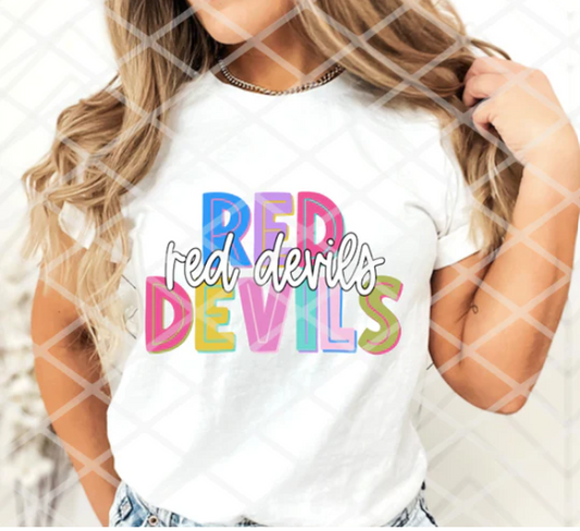 Red Devils Color Block