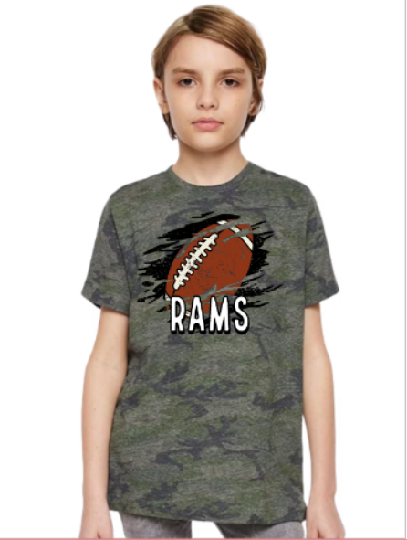 Youth- Distressed Rams Football