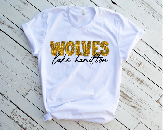 Wolves Faux Sequins